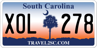 SC license plate XOL278
