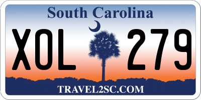 SC license plate XOL279
