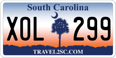 SC license plate XOL299