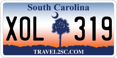 SC license plate XOL319