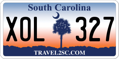 SC license plate XOL327