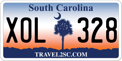 SC license plate XOL328