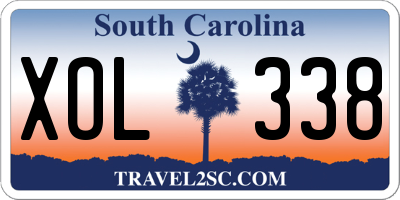 SC license plate XOL338