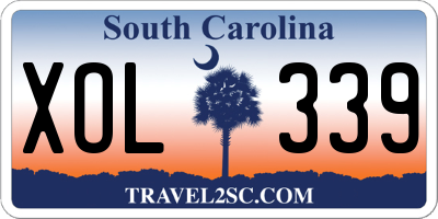 SC license plate XOL339