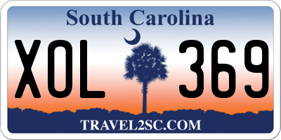 SC license plate XOL369