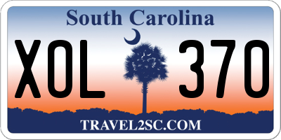 SC license plate XOL370