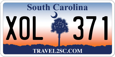 SC license plate XOL371