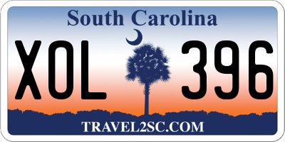 SC license plate XOL396