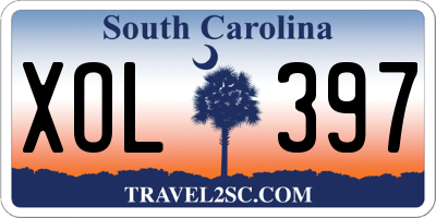 SC license plate XOL397