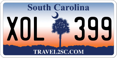 SC license plate XOL399