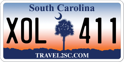 SC license plate XOL411
