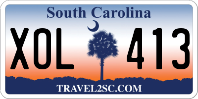 SC license plate XOL413