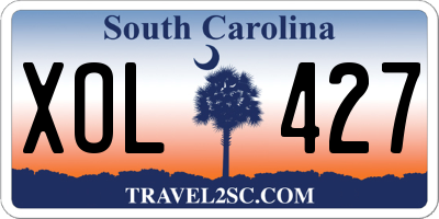 SC license plate XOL427