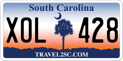 SC license plate XOL428