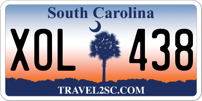 SC license plate XOL438
