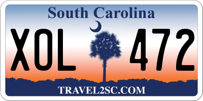SC license plate XOL472