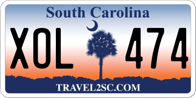 SC license plate XOL474