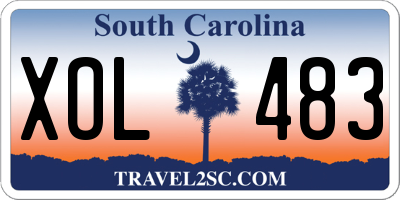 SC license plate XOL483
