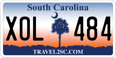 SC license plate XOL484