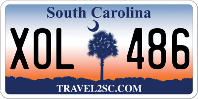 SC license plate XOL486