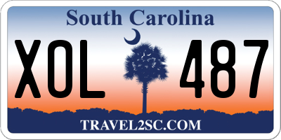 SC license plate XOL487