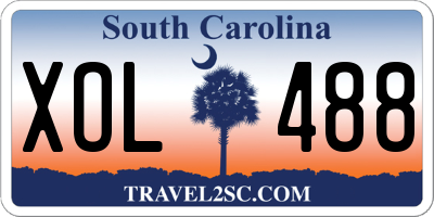 SC license plate XOL488
