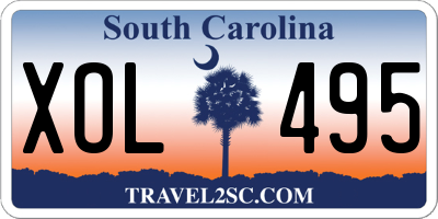 SC license plate XOL495