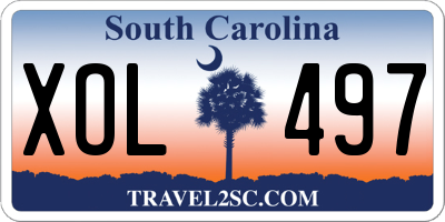 SC license plate XOL497
