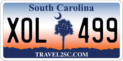 SC license plate XOL499