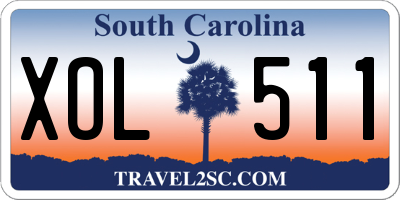 SC license plate XOL511