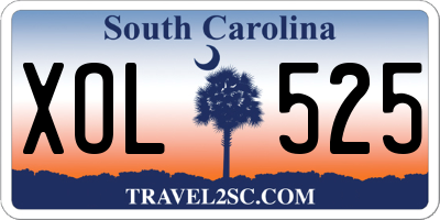 SC license plate XOL525