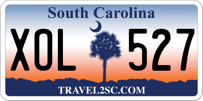 SC license plate XOL527