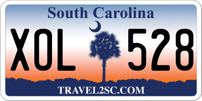 SC license plate XOL528