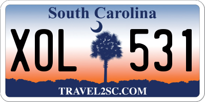 SC license plate XOL531