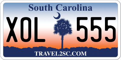 SC license plate XOL555