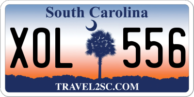SC license plate XOL556