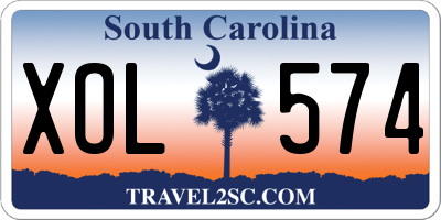 SC license plate XOL574
