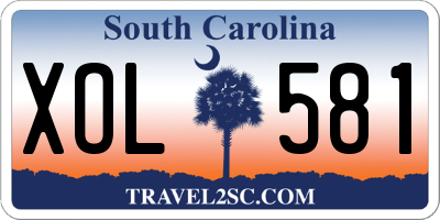 SC license plate XOL581