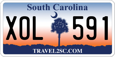 SC license plate XOL591