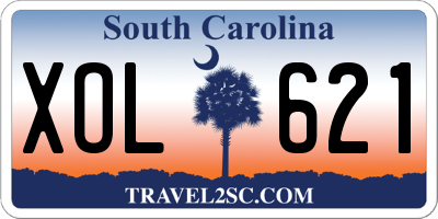 SC license plate XOL621
