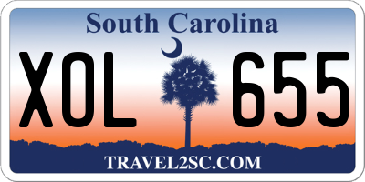 SC license plate XOL655