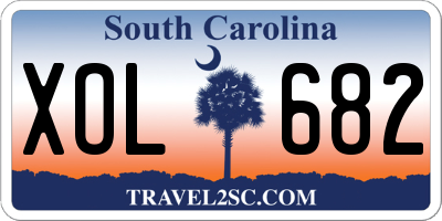 SC license plate XOL682
