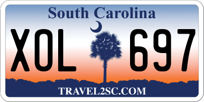 SC license plate XOL697