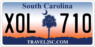 SC license plate XOL710