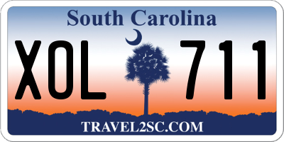 SC license plate XOL711