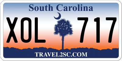 SC license plate XOL717