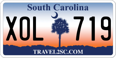 SC license plate XOL719