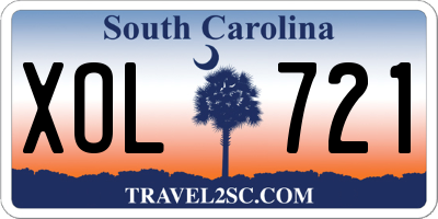 SC license plate XOL721