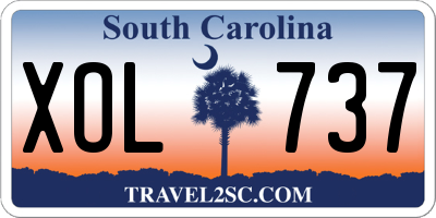 SC license plate XOL737