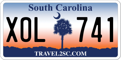 SC license plate XOL741